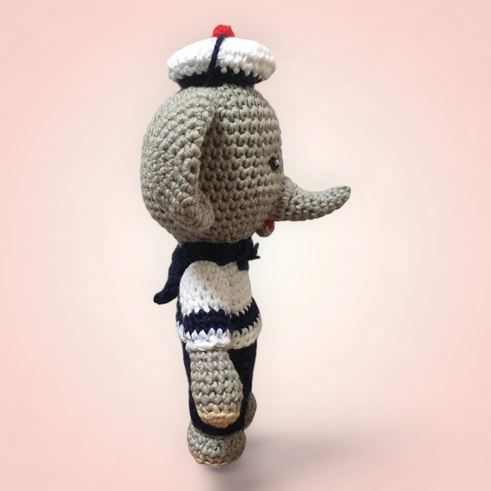 Éléphant Marinier - Peluche Crocheté Main – Image 2