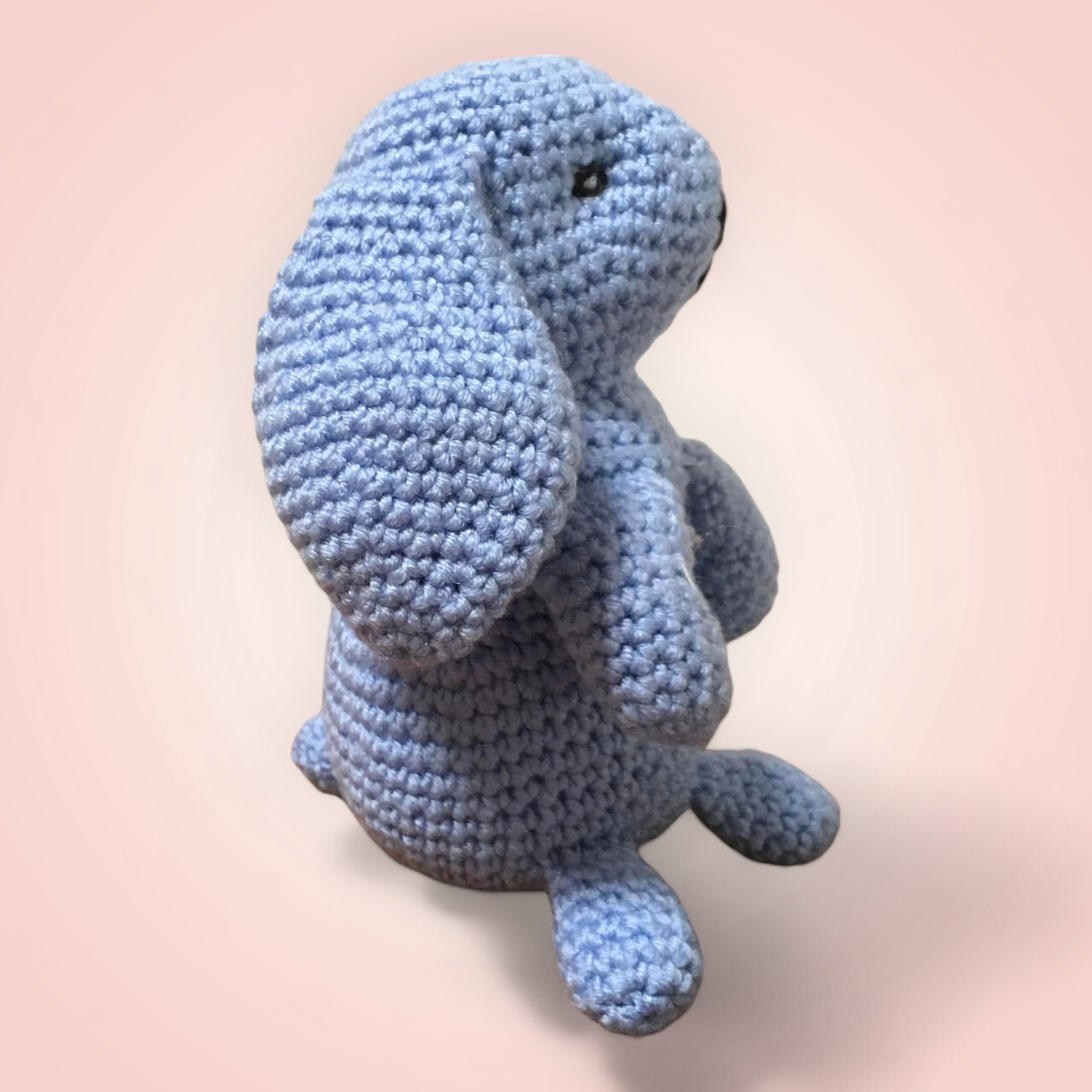 Peluche Lapin Bleu - Douceur et Tendresse 2 Peluche Lapin Bleu - Douceur et Tendresse – Image 2