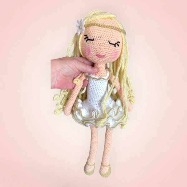 Poétique Poupée Jeune Fille Blonde Bretonne – 40 cm – Image 2