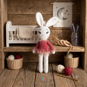 Lapine en Mini Jupe - Cadeau de Naissance