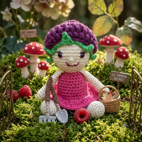 Frambelline, la Poupée Framboise - Fait Main