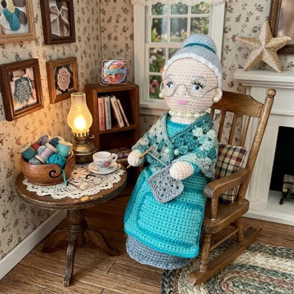 Grande Poupée Crochet - Rangement Couture & Décoration