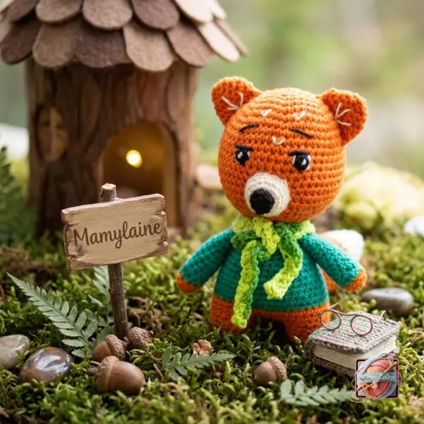 Renardeau Rouquin au crochet, fait main - MamyLaine