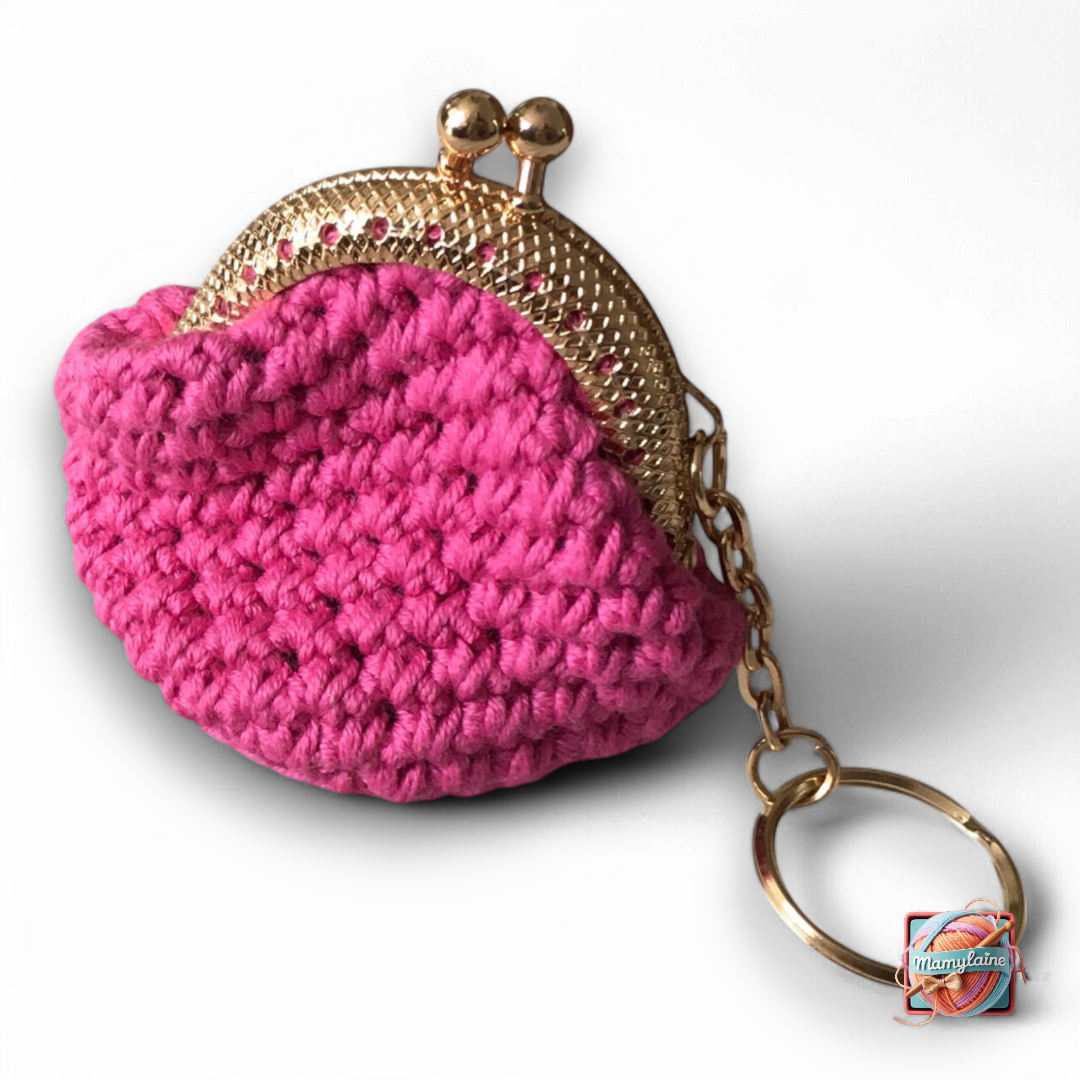 Mini Porte-Monnaie Rose Fait Main - Élégance Bretonne 1 Mini Porte-Monnaie Rose - Fait Main