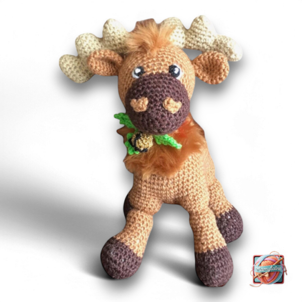 Élan de Noël - Peluche Artisanale