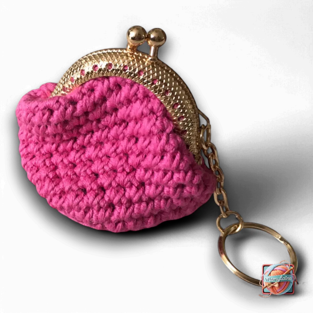 Mini Porte-Monnaie Rose - Fait Main