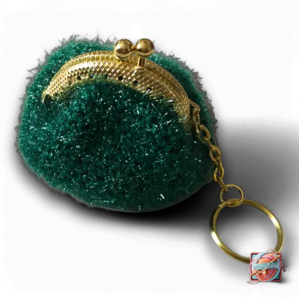 Mini Porte-Monnaie Vert - Toucher Poilu