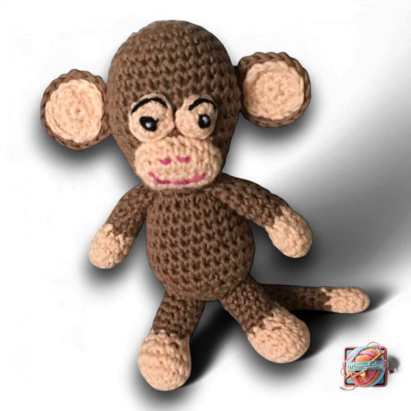 Ouistiti - Petit Singe en Peluche Fait Main(2)