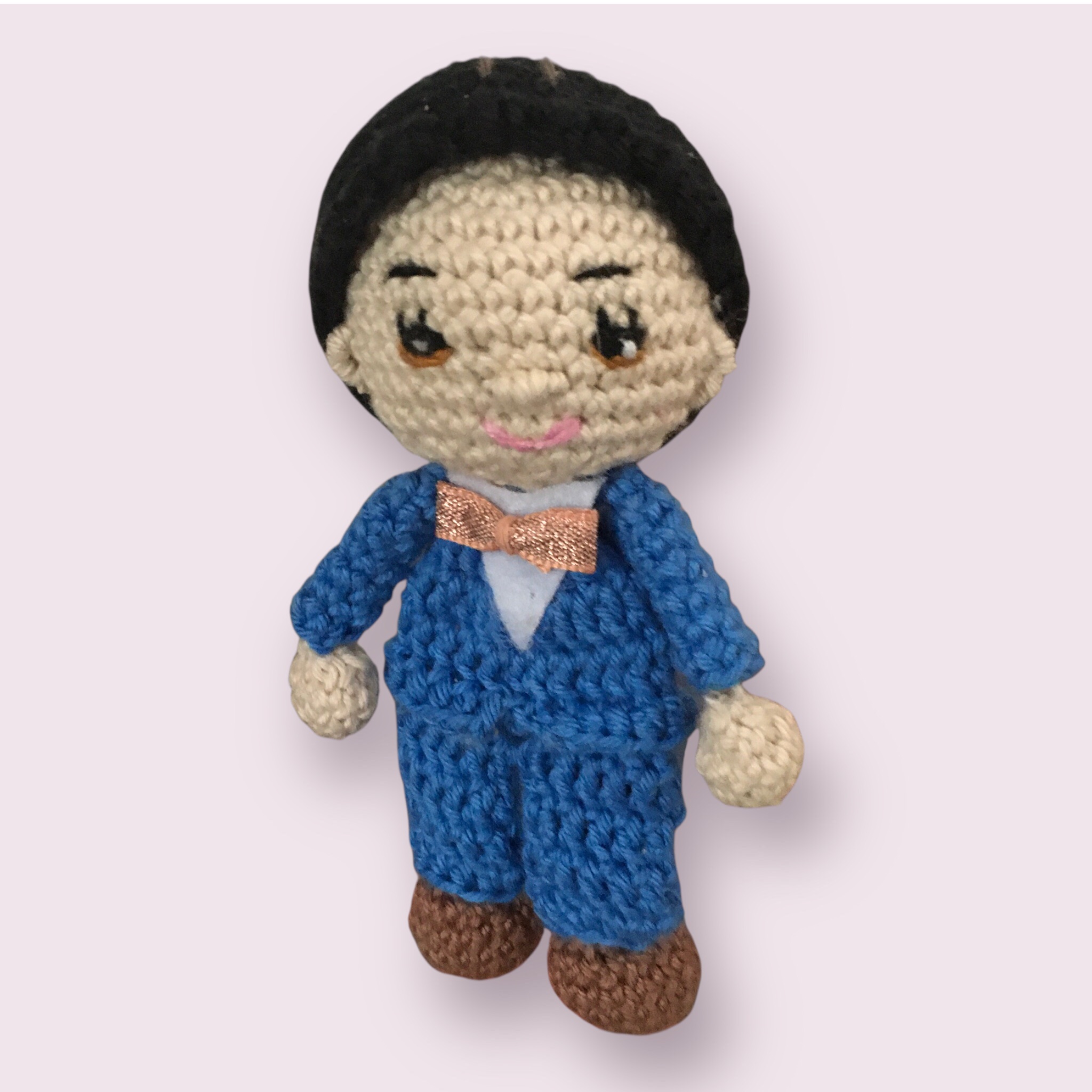 Couple de petite mariée 13 cm faite à la main par MamyLaine – Image 6