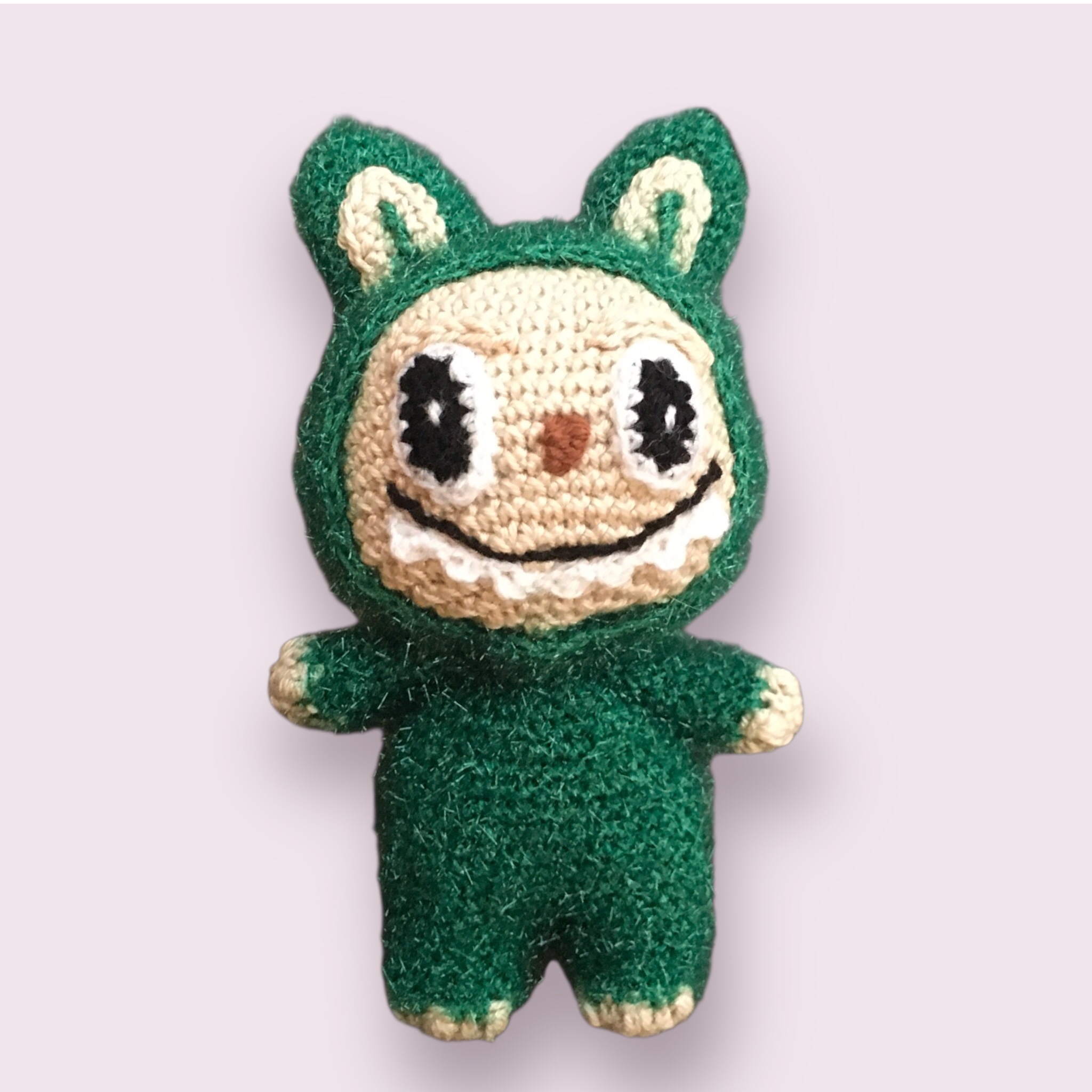 Peluche au crochet style Labubu – Image 2
