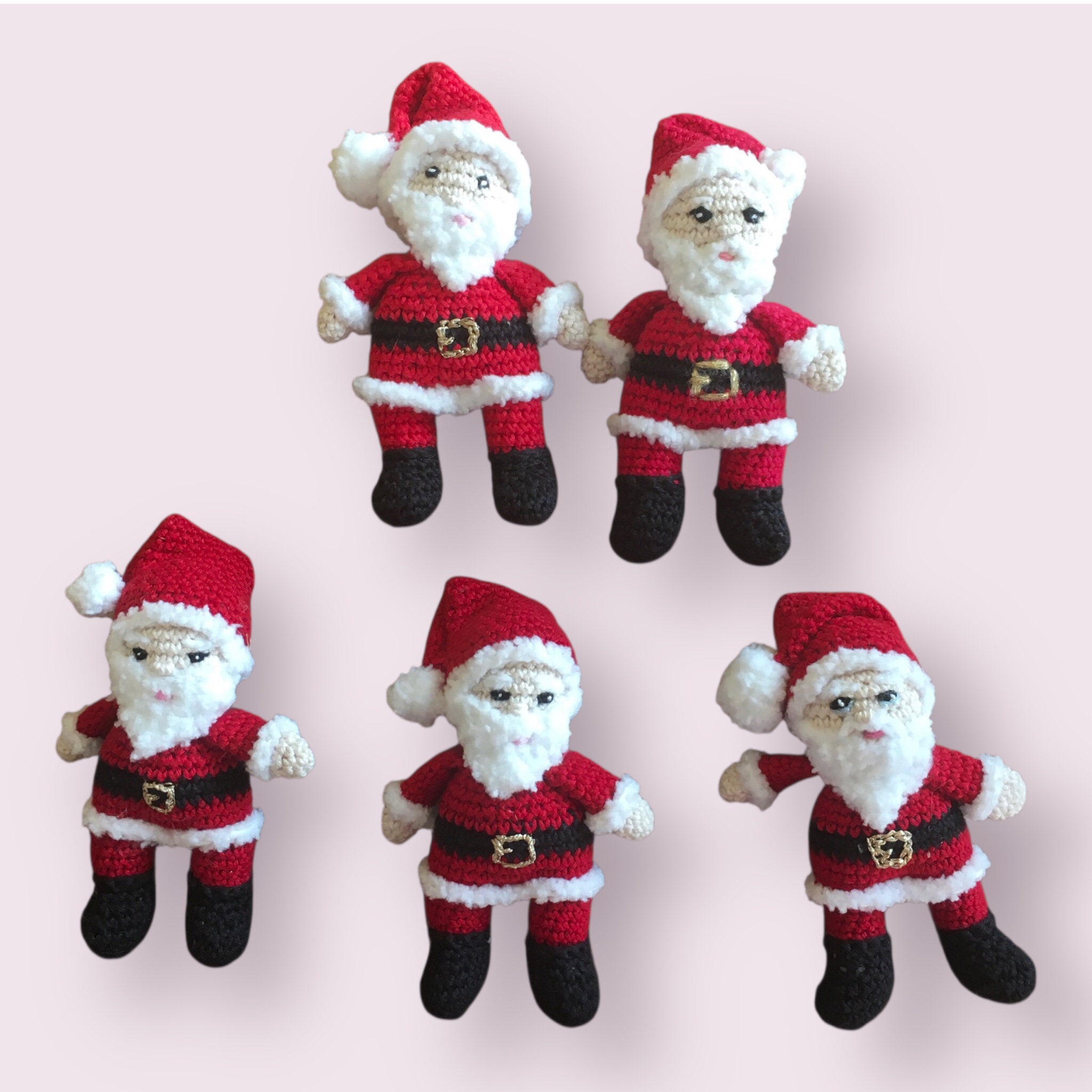 Père Noël au crochet 2 Père Noël au crochet 1