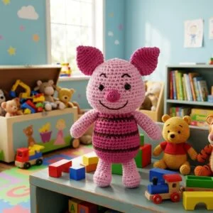 Porcinet au crochet, en situation