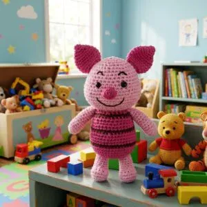 Porcinet au crochet, en situation