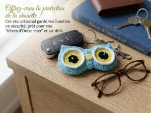 Porte-lunettes chouette