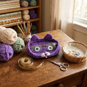 Vide poche ou porte lunettes chat