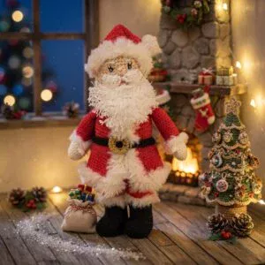 🎅 Père Noël au crochet - Une pièce unique pour des fêtes magiques ! ✨